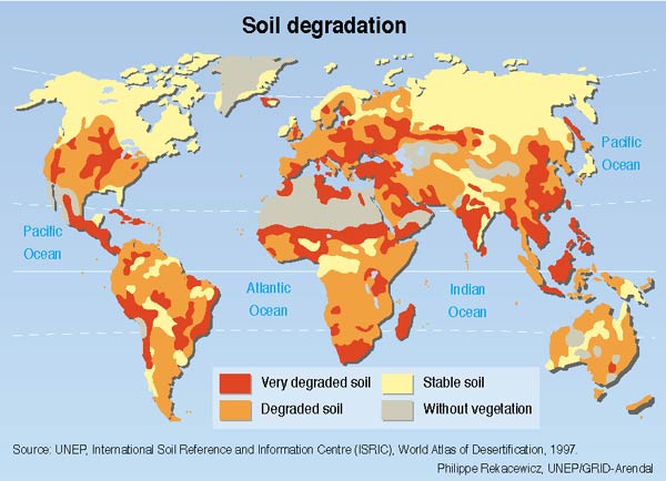 Global soil degradation