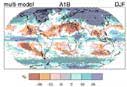 Relative changes in precipitation