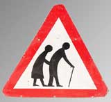 elderly people crossing sig