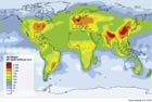 Estimated total reactive nitrogen deposition from the atmosphere (wet and dry) (early 1990s)