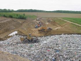 Landfill of household waste