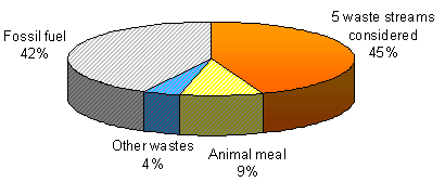 Wastes and fuels used in 2006 in the six Belgian cement kilns considered