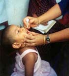 La vacunación y la estrecha vigilancia casi han logrado erradicar
                                la poliomielitis
