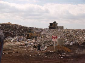 Site d'enfouissement des déchets ménagers 