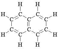 Exemple d’hydrocarbure aromatique polycyclique: la naphthaline