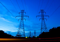 Power lines home