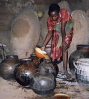 Pito beer in Ghana