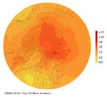 Projected Surface Air Temperature change 1990-2090