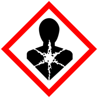 The international pictogram for chemicals that are sensitising,
                                mutagenic, carcinogenic or toxic to reproduction.