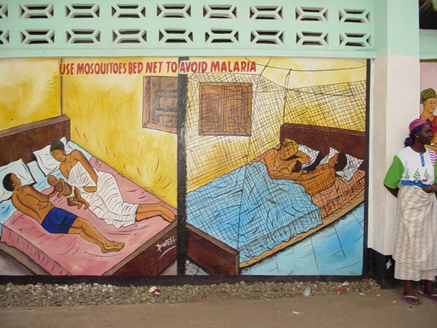 Campaign to promote the use of mosquito nets