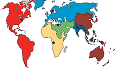 Oficinas regionales de la OMS en el mundo