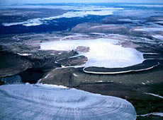 Ice cap in Ellesmere Island